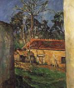 Paul Cezanne Farm Courtyard in Auvers Norge oil painting reproduction